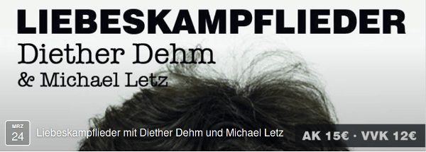 Liebeskampflieder Diether Dehm & Michael Letz