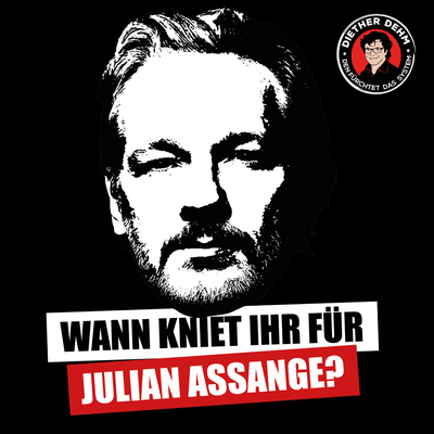 Auf die Knie für Assange